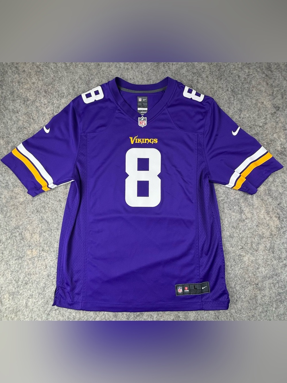 Nike | NFL | Minnesota Vikings |‎ #8 Kirk Cousins Jersey | Men’s Size Large